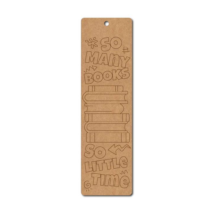 Books Bookmark Pre Marked MDF Design 1
