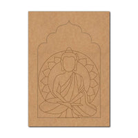 Buddha Jharokha Pre Marked MDF Design 2