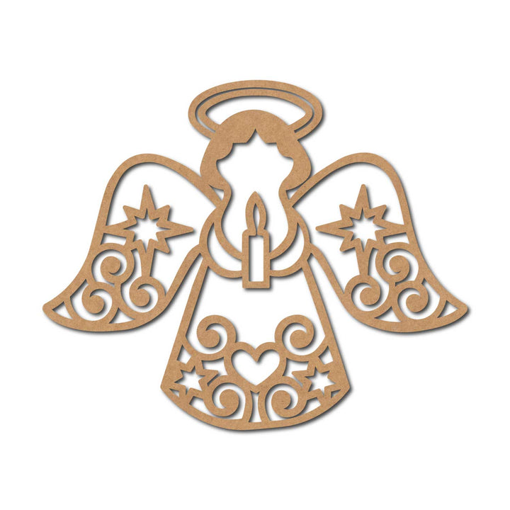 Christmas Angel Cutout MDF Design 4