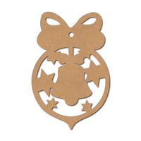Christmas Bell Ornament Cutout MDF Design 1