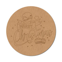 Christmas Pre Marked Round MDF Design 1