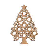 Christmas Tree Cutout MDF Design 9