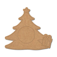 Christmas Tree Pre-Marked MDF Diya Tealight Holder