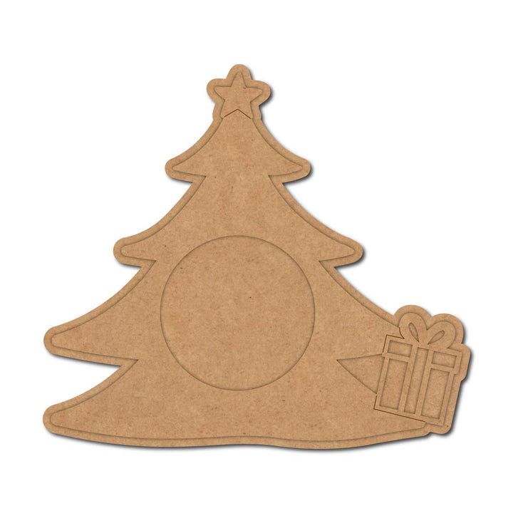 Christmas Tree Pre-Marked MDF Diya Tealight Holder