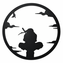 Circular Flute Player Silhouette Wall Art