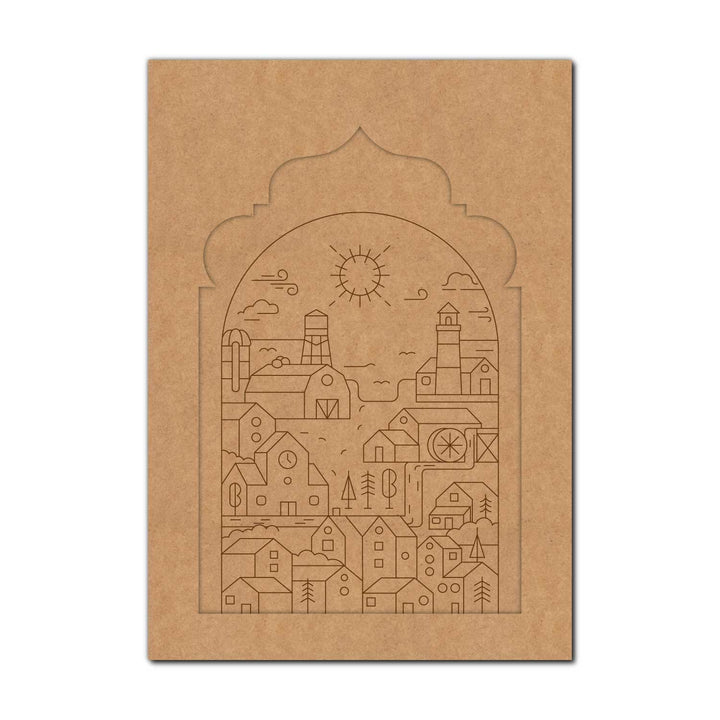 City View Jharokha Pre Marked MDF Design 1