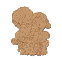 Couple Holding Pooja Thali Diwali Pre-Marked MDF Base