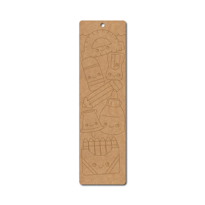 Craft Items Bookmark Pre Marked MDF Design 1