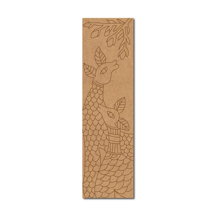 Deer Bookmark Pre Marked MDF Design 1