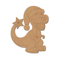Dinosaur Christmas Pre Marked MDF Design 1
