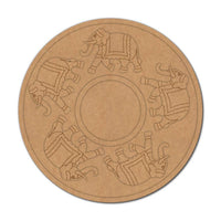 Elephant Pre-Marked MDF Diya Tealight Holder