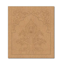 Elephant Tree Jharokha Pre Marked MDF Design 1