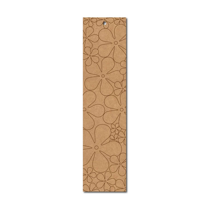 Floral Bookmark Pre Marked MDF Design 2