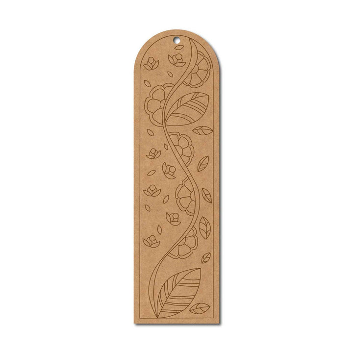 Floral Bookmark Pre Marked MDF Design 4
