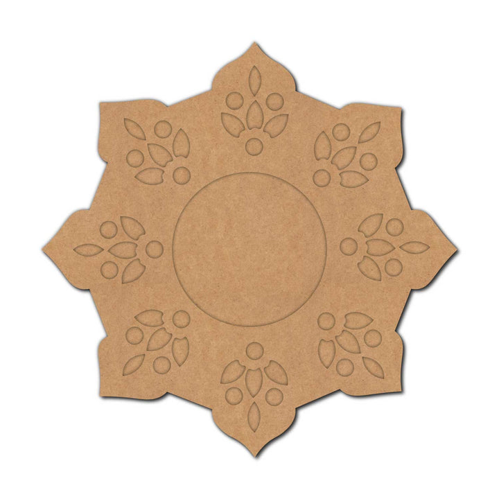 Floral Diya Tealight Holder MDF