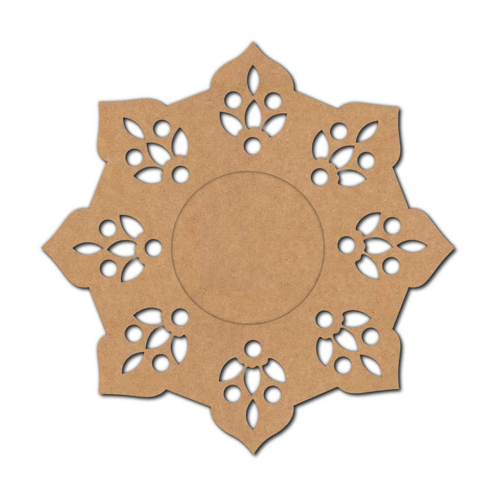 Floral Diya Tealight Holder MDF
