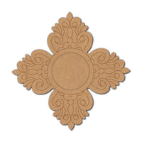 Floral Pre-Marked MDF Diya Tealight Holder