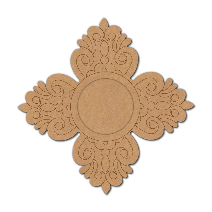Floral Pre-Marked MDF Diya Tealight Holder