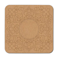 Floral Pre-Marked MDF Diya Tealight Holder