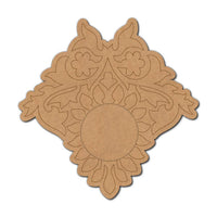 Floral Pre-Marked MDF Diya Tealight Holder