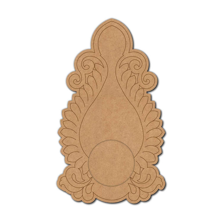 Floral Pre-Marked MDF Diya Tealight Holder