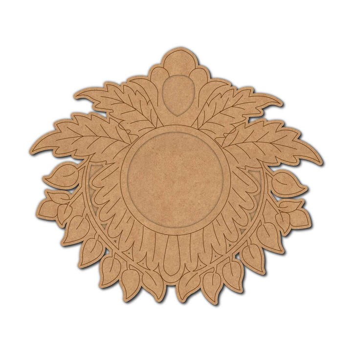 Floral Pre-Marked MDF Diya Tealight Holder