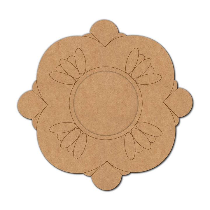 Floral Pre-Marked MDF Diya Tealight Holder
