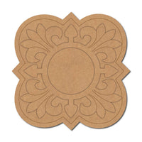 Floral Pre-Marked MDF Diya Tealight Holder