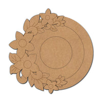 Floral Pre-Marked MDF Diya Tealight Holder