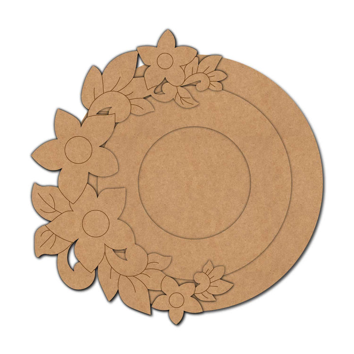 Floral Pre-Marked MDF Diya Tealight Holder