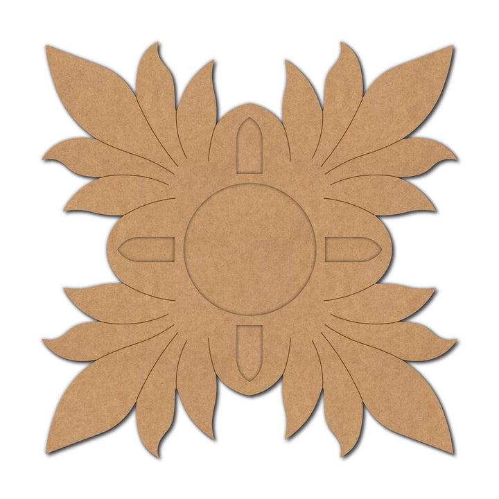 Floral Pre-Marked MDF Diya Tealight Holder