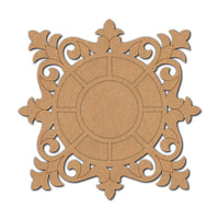 Floral Pre-Marked MDF Diya Tealight Holder