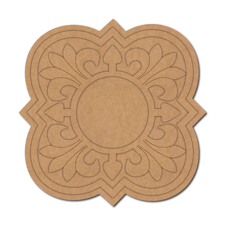 Floral Pre-Marked MDF Diya Tealight Holder