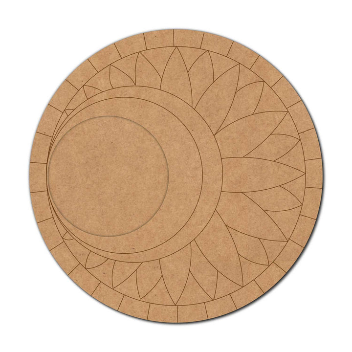 Floral Pre-Marked MDF Diya Tealight Holder