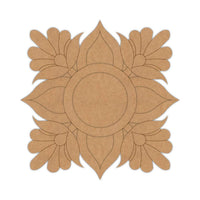 Floral Pre-Marked MDF Diya Tealight Holder