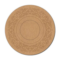 Floral Pre-Marked MDF Diya Tealight Holder