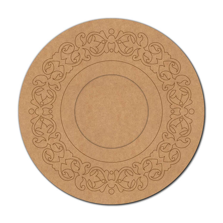 Floral Pre-Marked MDF Diya Tealight Holder