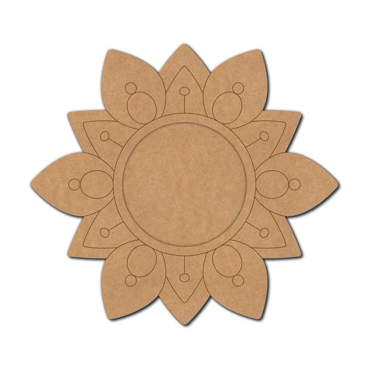 Floral Pre-Marked MDF Diya Tealight Holder