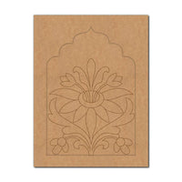 Floral Jharokha Pre Marked MDF Design 4