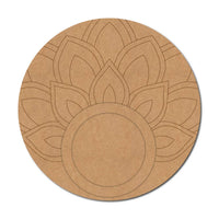 Floral Lotus Pre-Marked MDF Diya Tealight Holder