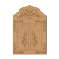 Floral Raj Dwar Jharokha Pre Marked MDF Design 1