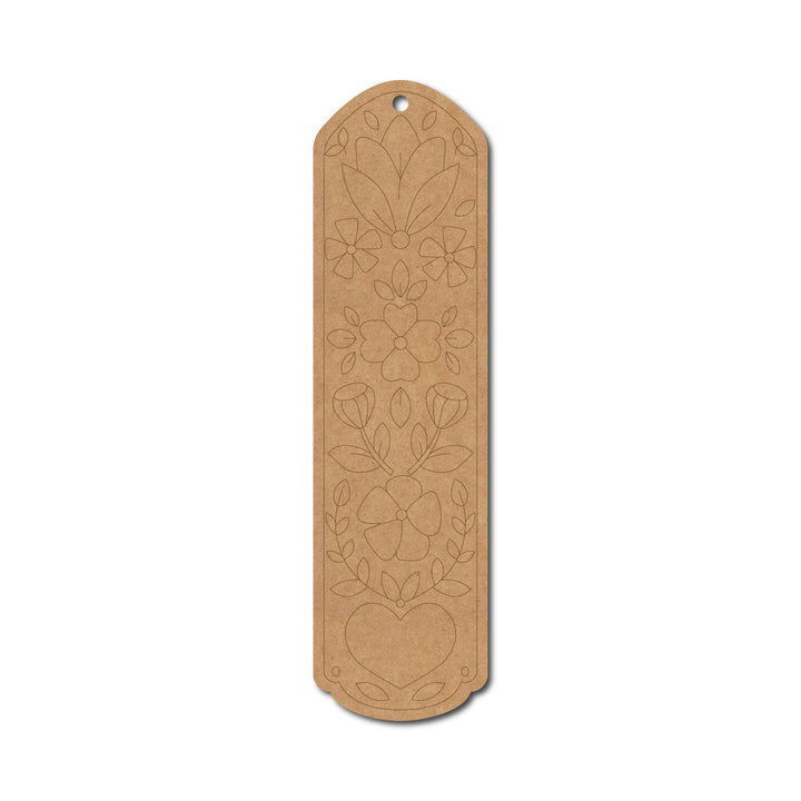 Flower Bookmark MDF Design 3