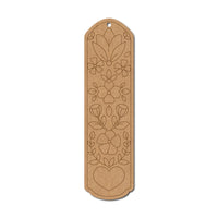 Flower Bookmark MDF Design 4