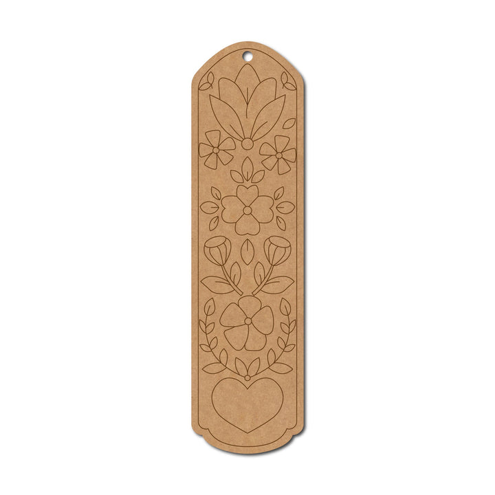 Flower Bookmark MDF Design 4