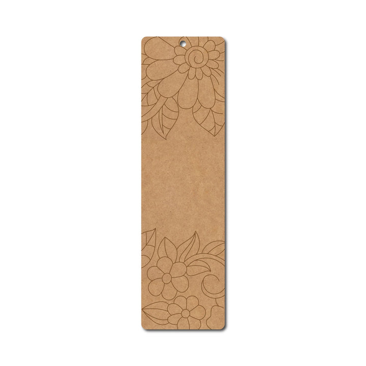 Flower Bookmark Pre Marked MDF Design 1
