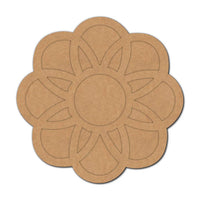 Flower Diya Tealight Holder MDF