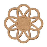 Flower Diya Tealight Holder MDF