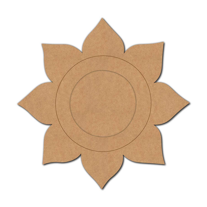 Flower Pre-Marked MDF Diya Tealight Holder