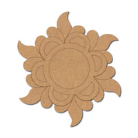 Flower Pre-Marked MDF Diya Tealight Holder