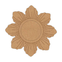 Flower Pre-Marked MDF Diya Tealight Holder